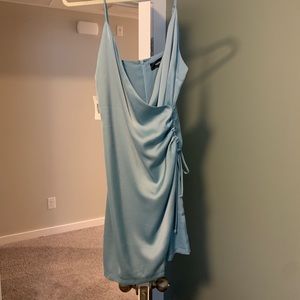 4SI3NNA Cassie Mini Dress in Slate Blue